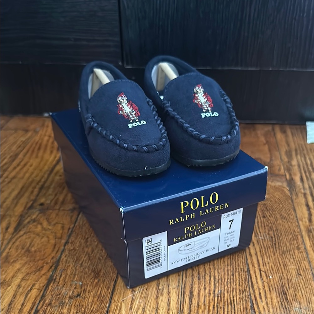 Polo Ralph Lauren Navy Moccasins